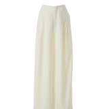 Famecoco Lyocell-Linen Blend High-Waisted Straight-Leg Pants