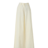 Famecoco Botanical Jacquard Wide-Leg Pants