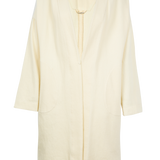 Famecoco 100% Cotton Collarless Long Coat