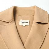 Famecoco Signature Double-Faced Wool Lapel Coat
