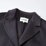 Famecoco 100% Merino Wool Tailored A-Line Belted Coat
