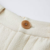 Famecoco Minimalist Textured Straight-Leg Knit Pants