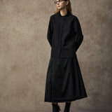 Famecoco Elegant Jacquard Satin Shirt