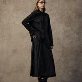 Famecoco Elegant Jacquard Satin Shirt