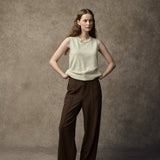 Famecoco Classic Wool Blend Sleeveless Top
