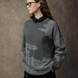Famecoco Classic Relaxed Wool-Blend Pullover Sweater