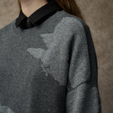 Famecoco Classic Relaxed Wool-Blend Pullover Sweater