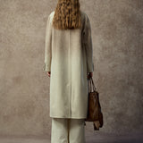 Famecoco Gradient Wool Lapel Coat