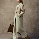 Famecoco Gradient Wool Lapel Coat