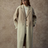 Famecoco Gradient Wool Lapel Coat