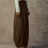 Famecoco Brushed Twill Wool-Blend Tapered Pants