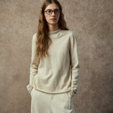 Famecoco Hand-Embroidered Wool Blend Pullover Sweater