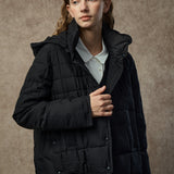 Famecoco Silk-Blend Short Quilted Down Jacket