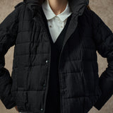 Famecoco Silk-Blend Short Quilted Down Jacket