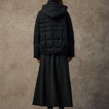 Famecoco Silk-Blend Short Quilted Down Jacket
