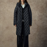 Famecoco Hooded Lightweight Quilted Down Jacket