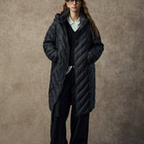 Famecoco Hooded Lightweight Quilted Down Jacket