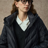 Famecoco Hooded Lightweight Quilted Down Jacket