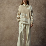 Famecoco Classic Relaxed Wool-Blend Pullover Sweater
