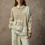 Famecoco Classic Relaxed Wool-Blend Pullover Sweater