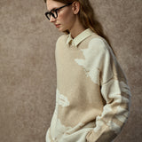 Famecoco Classic Relaxed Wool-Blend Pullover Sweater