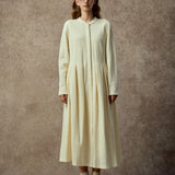 Famecoco Wool-Blend Open Front Dress