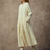 Famecoco Wool-Blend Open Front Dress