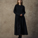 Famecoco Wool-Blend Open Front Dress