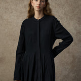Famecoco Wool-Blend Open Front Dress