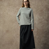 Famecoco Hand-Embroidered Wool Blend Pullover Sweater