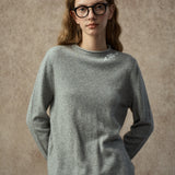 Famecoco Hand-Embroidered Wool Blend Pullover Sweater
