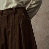 Famecoco Classic Cotton A-Line Midi Skirt