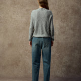 Famecoco High-Waisted Wide-Leg Relaxed Fit Jeans