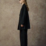 Famecoco Signature Double-Faced Wool Lapel Coat