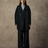Famecoco Signature Double-Faced Wool Lapel Coat