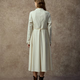 Famecoco Modern Oriental Waist-Tied Midi Dress