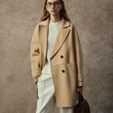Famecoco Signature Double-Faced Wool Lapel Coat
