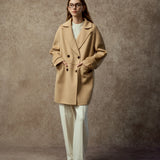 Famecoco Signature Double-Faced Wool Lapel Coat