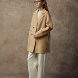 Famecoco Signature Double-Faced Wool Lapel Coat