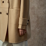 Famecoco Signature Double-Faced Wool Lapel Coat