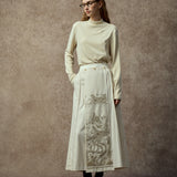 Famecoco Phoenix Embroidered Detachable Mamian Skirt