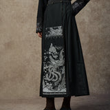 Famecoco Phoenix Embroidered Detachable Mamian Skirt