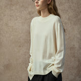 Famecoco Wool-Blend Mock Neck Patchwork Sweater