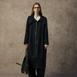 Famecoco Convertible Collar Wool-Cashmere Coat
