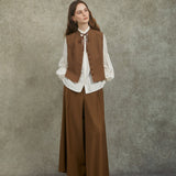 Famecoco Wide-Leg Culottes Skirt pants