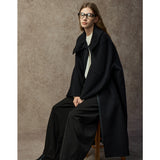 Famecoco Convertible Collar Wool-Cashmere Coat