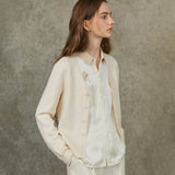 Famecoco Knit Button-Up Cardigan