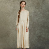 Famecoco Vintage-Inspired Vintage Jacquard Midi Dress