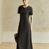 Famecoco Signature Relaxed Fit A-Line Maxi Dress