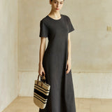 Famecoco Signature Relaxed Fit A-Line Maxi Dress